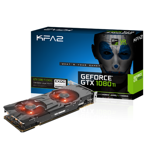 KFA2 GeForce GTX 1080 Ti EXOC Black11 Go Carte Graphique RA