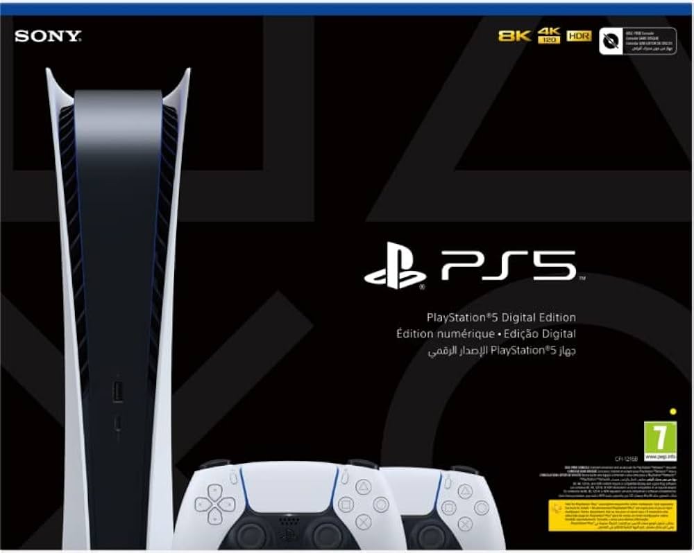 Console Sony PlayStation 5 Slim Digital - Pack Deux Manettes DualSense - Édition