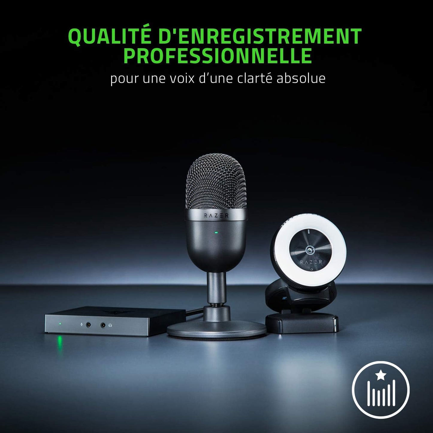 Razer Seiren Mini - Microphone à Condensateur USB | Noir