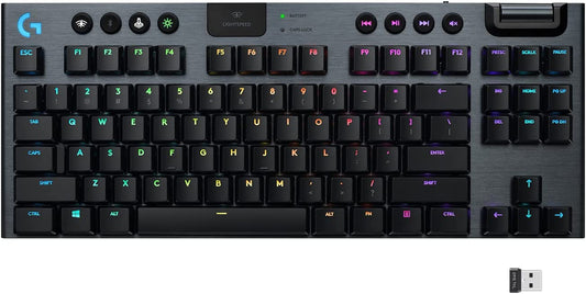 Logitech G915 TKL Clavier gaming mécanique RVB sans fil LIGHTSPEED