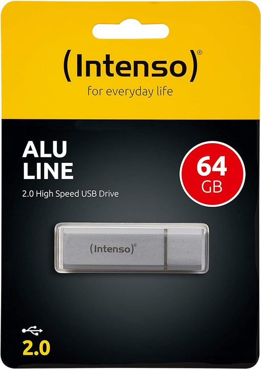 Intenso Alu Line Lecteur USB Flash 64 Go USB Type-A 2.0 Anthracite