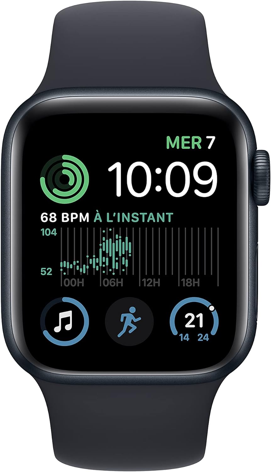 Apple Watch SE (2ᵉ génération) (GPS, 40mm) - Boîtier en Aluminium