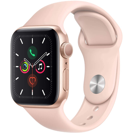 Apple Watch Series 4 (GPS, 40 mm) – Boîtier en Aluminium Doré - Bracelet Rose RA