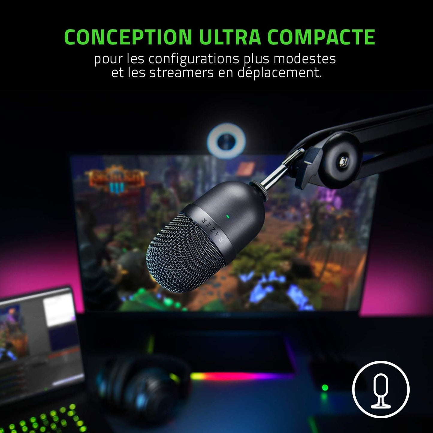 Razer Seiren Mini - Microphone à Condensateur USB | Noir