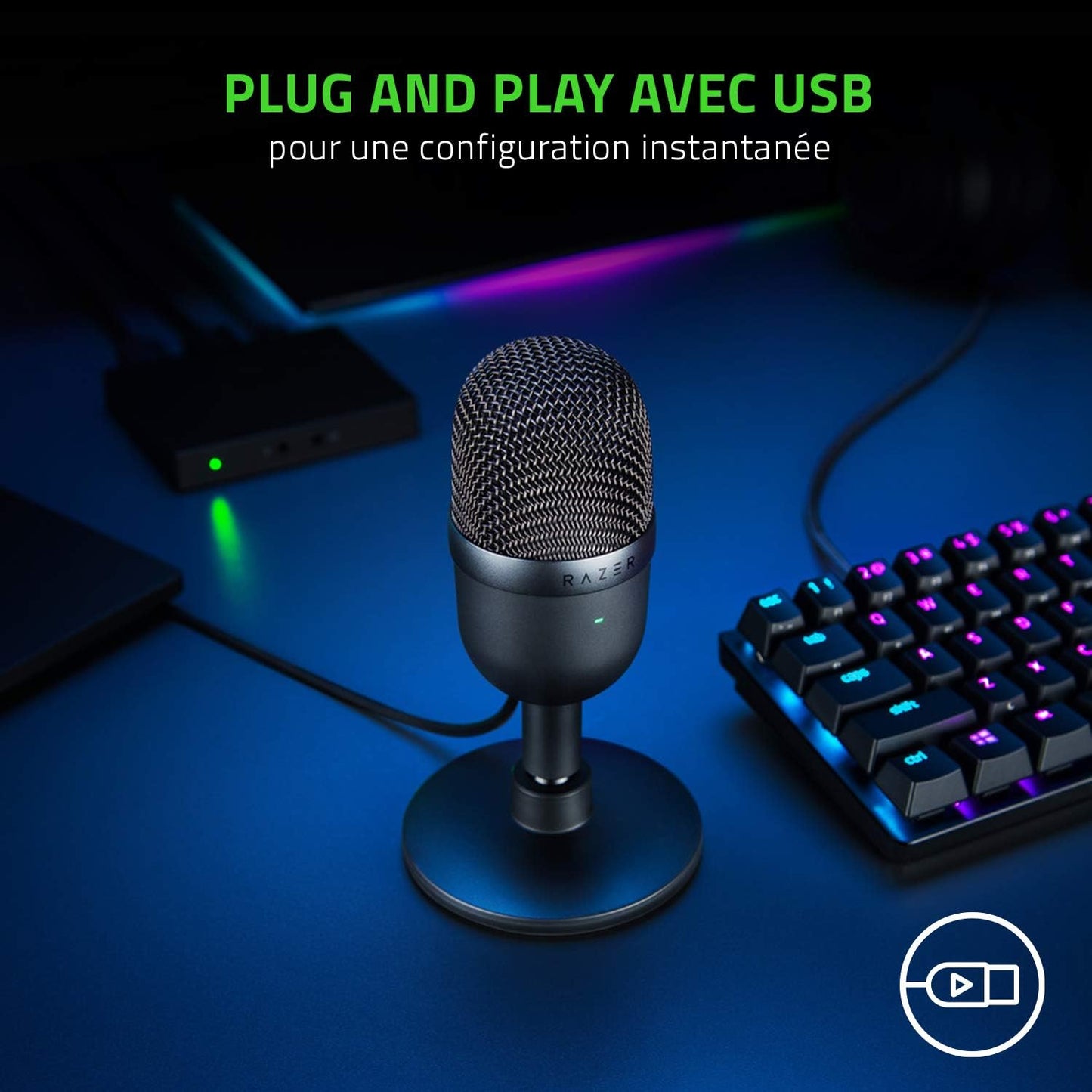 Razer Seiren Mini - Microphone à Condensateur USB | Noir