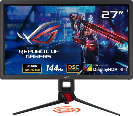 Asus ROG XG27UQ  Moniteur 27″ 4K 144Hz UHD HDR-10 G-Sync 1ms Aura Sync SB