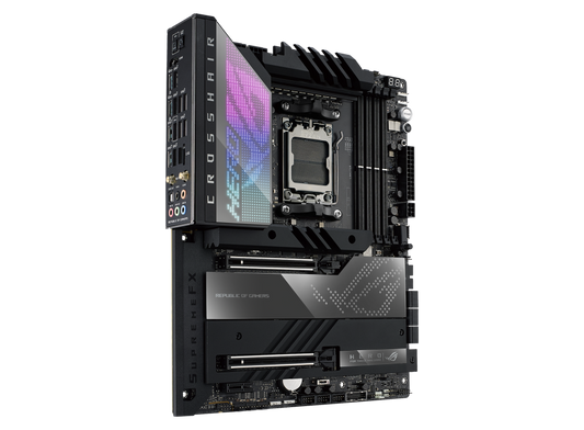 ASUS ROG Crosshair X670E Hero AMD AM5 Ryzen™ Desktop 9000 8000 & 7000 8 + 2 Power Stages - PCIe® 5.0-  DDR5 - 5X M.2 Slots - USB 3.2 Gen 2x2 Quick Charge 4+ USB4® -  Wi-Fi 6E