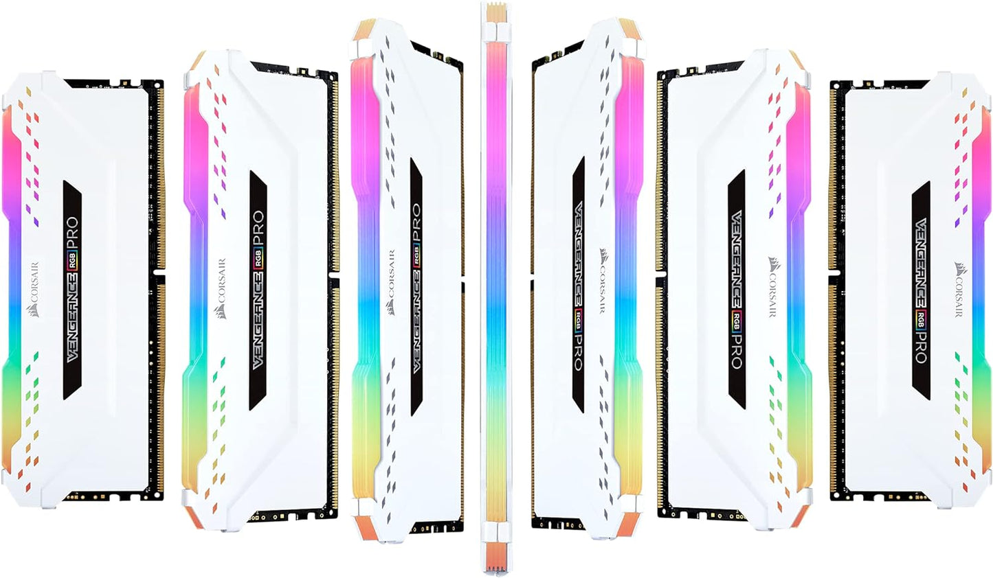 Corsair Vengeance RGB PRO White Ram 16Go DDR4 3000 Mhz C15