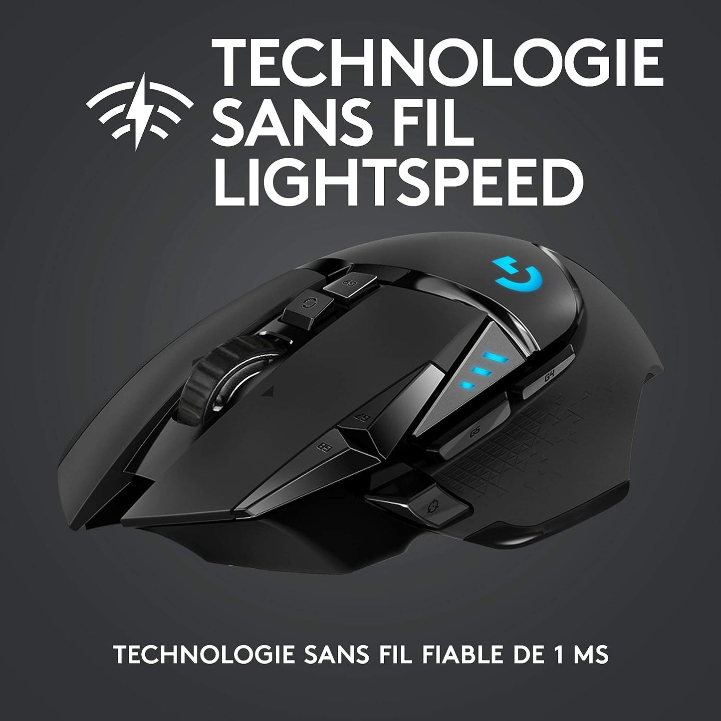 Logitech G502 LIGHTSPEED Souris Gamer sans Fil 25 600 PPP RGB 11 Boutons Programmables