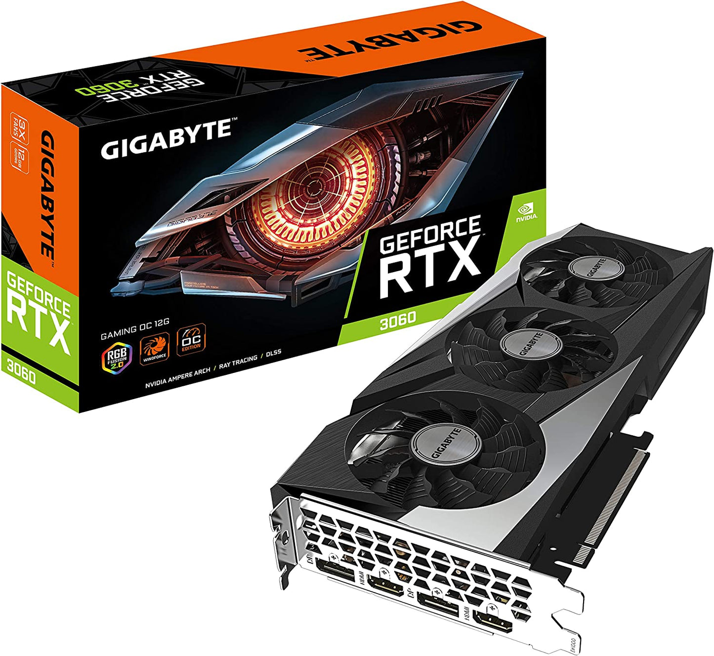 Gigabyte NVIDIA GeForce RTX 3060 12Go GAMING OC V2 Ampere DLSS Carte Graphique RA