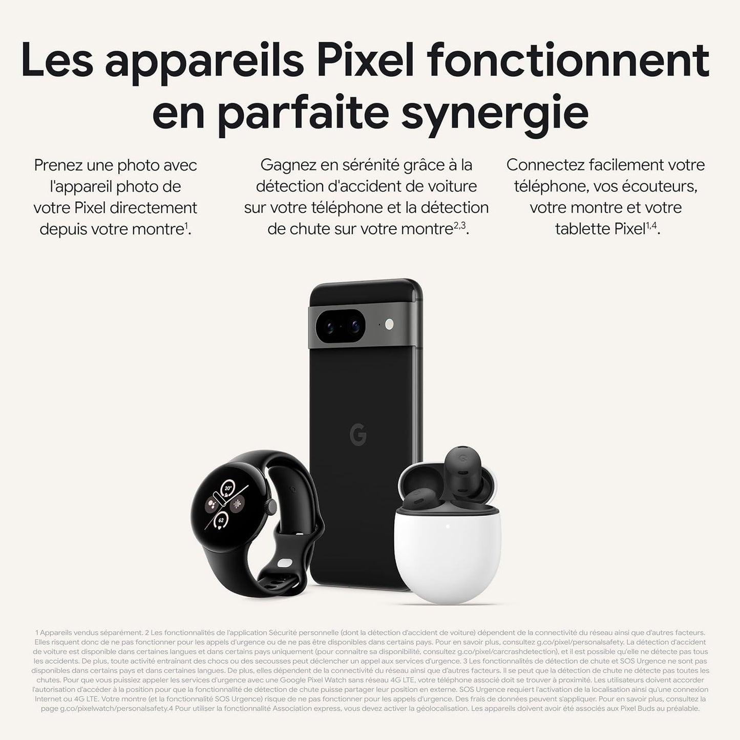 Google Pixel 8 6.2" 120hz AMOLED 8Go/128Go Noir Volcanique