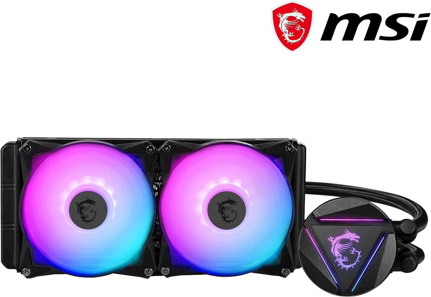 MSI MAG CORELIQUID 240R V2 240mm AIO Watecooling Dual 120mm ARGB PWM Fans