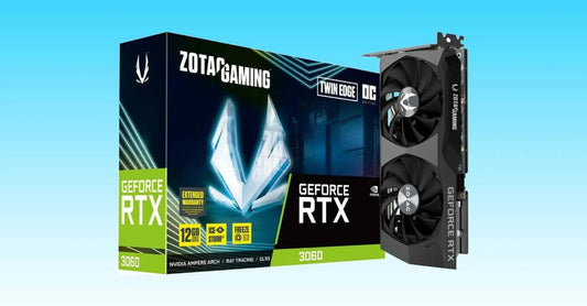 ZOTAC Gaming GeForce RTX 3060 Twin Edge OC 12 Go GDDR6 192 bits 15 Gbps PCIE 4.0 Graphics Card, IceStorm 2.0 Cooling, Active Fan Control, Freeze Fan Stop