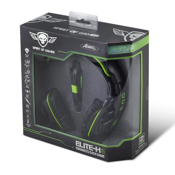 Casque Micro ELITE H8 PC Gaming Noir