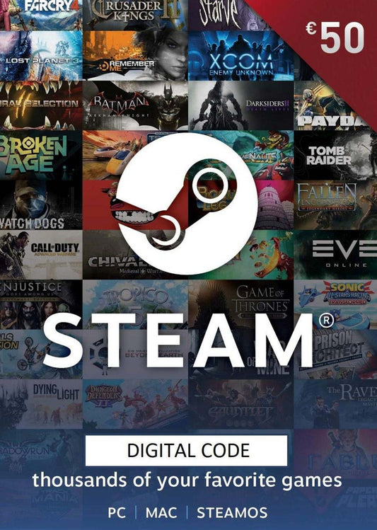 Carte Steam 50 euro