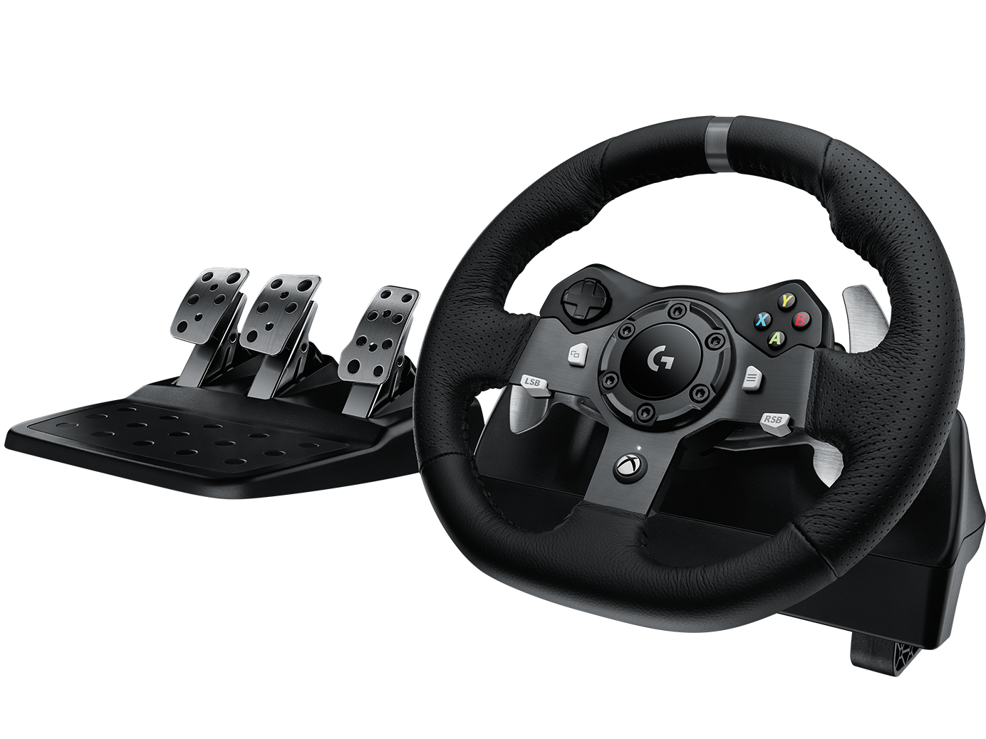 Logitech G920 Driving Force Volant de Course avec Pédales Xbox Series X|S, Xbox One, PC - Noir