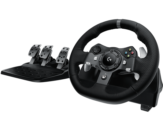 Logitech G920 Driving Force Volant de Course avec Pédales Xbox Series X|S, Xbox One, PC - Noir