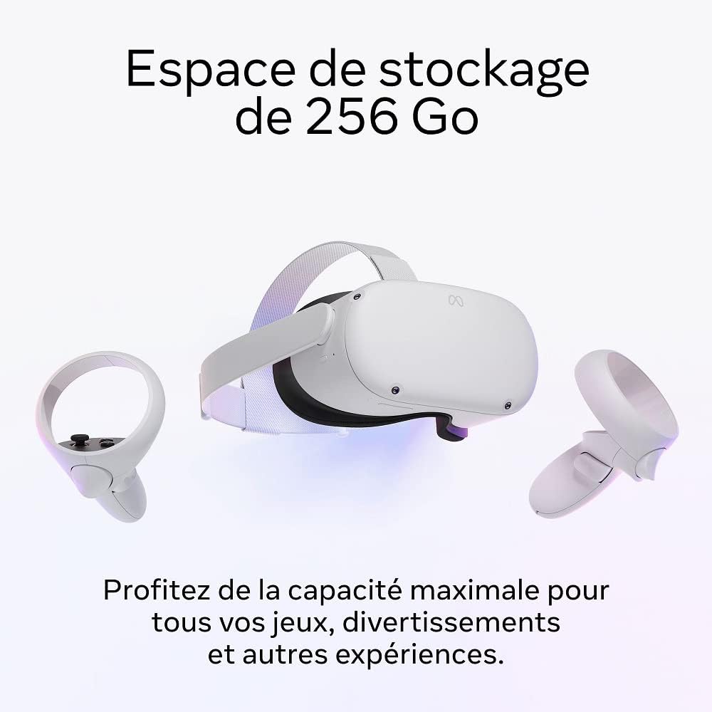 Meta Quest 2 128 Go VR  -  Casque de réalité virtuelle tout-en-un BO