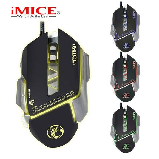 Souris iMICE V9 Gaming 7D 7 touches 2400 DPI LED