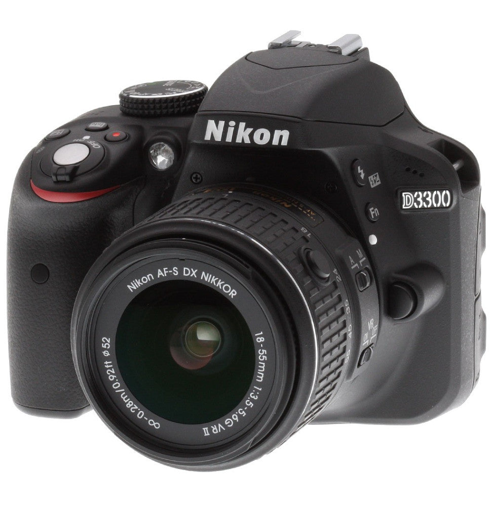 Camera Nikon Black D3300 24.2 MP CMOS Digital SLR avec Auto Focus-S DX