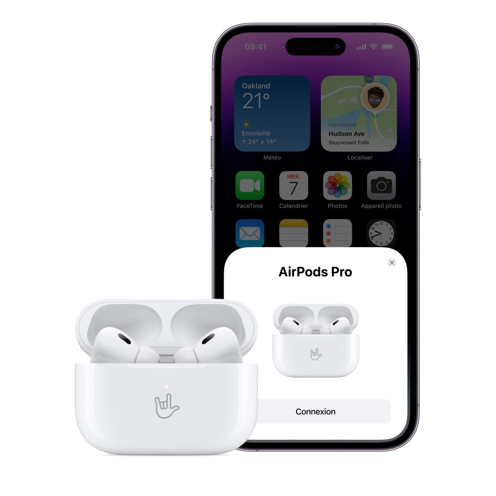 AirPods Pro (2ᵉ génération) avec boîtier de Charge MagSafe (100% Original Apple)