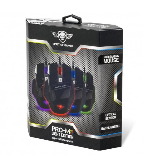 Souris Gaming Spirit Of Gamer Pro-M8 - 3500 DPI (S-G928LE)