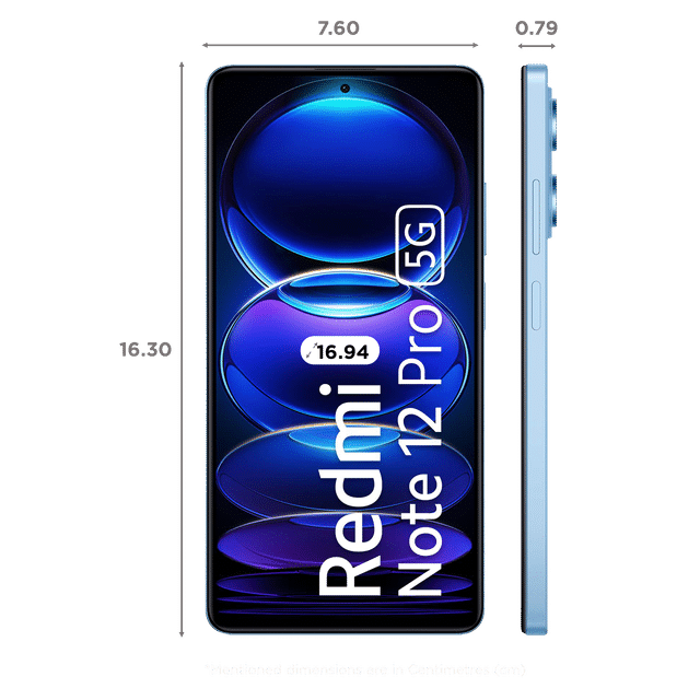 Xiaomi Note 12 Pro 6.67" AMOLED 120Hz 8Go/128Go Blue MZB0D2SEU RA SB